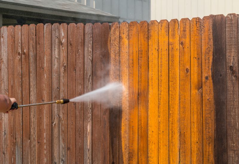 Fence Power Washing detail